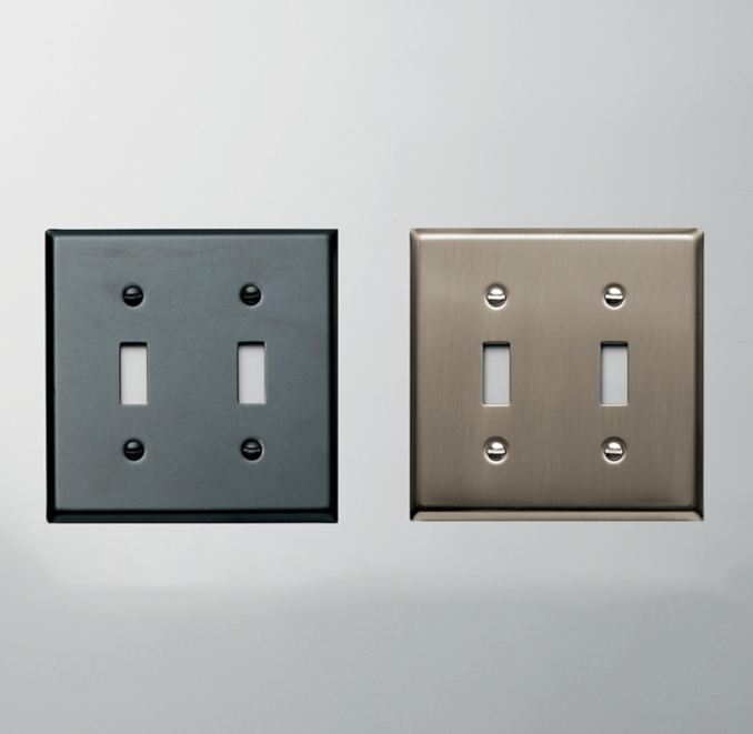 Metal Double Switch Plate