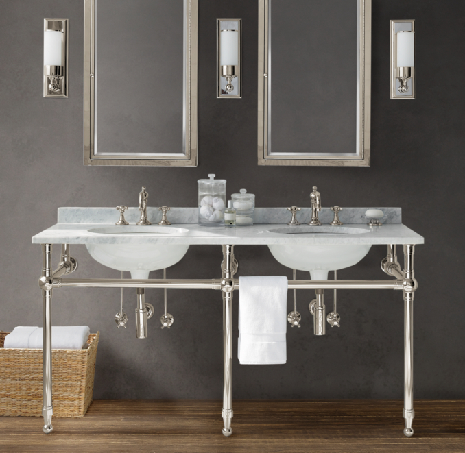 Gramercy Double Metal Washstand Base