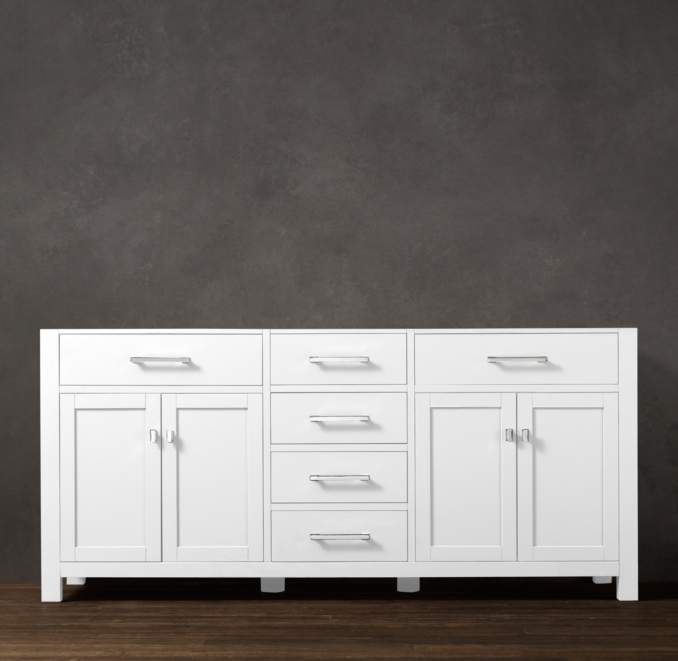 Hutton Double Vanity Sink Base