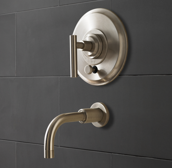 Spritz Balance-Pressure Tub and Shower Valve & Trim Set (Backplate; Spout)