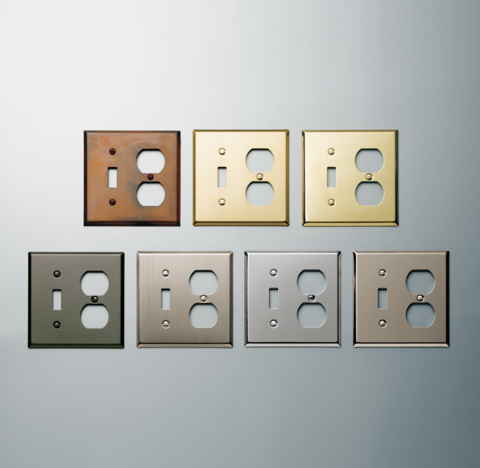 Metal Single Switch and Socket Plate
