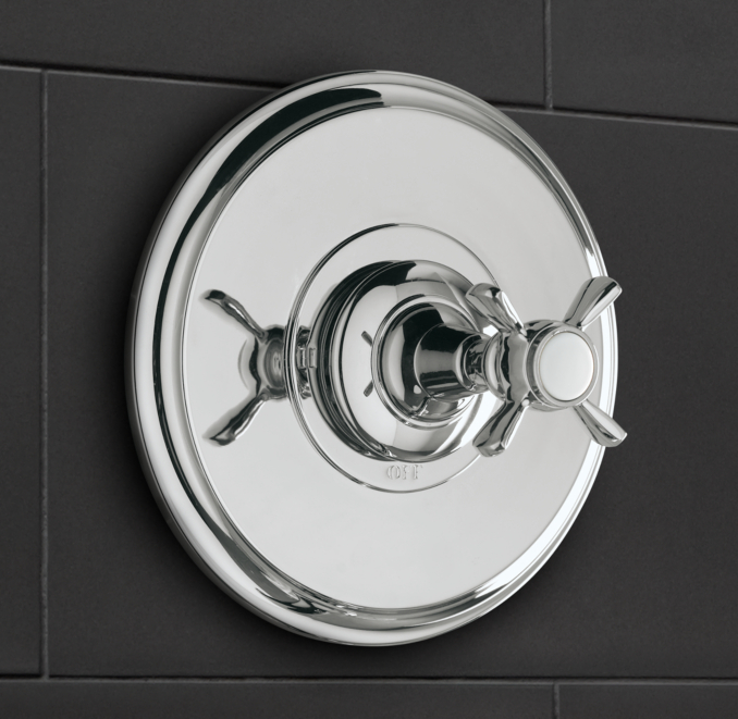 Vintage Balance-Pressure Shower Valve & Trim Set (Backplate)