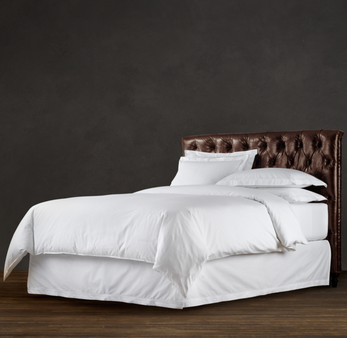 Chesterfield Leather Panel Headboard