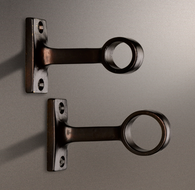 Dakota End Bracket Burnished Amber (Set of 2)