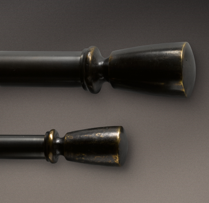 Dakota Handle Finials Chestnut (Set of 2)