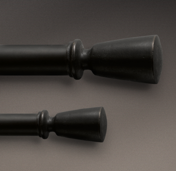 Dakota Handle Finials Soft Iron (Set of 2)