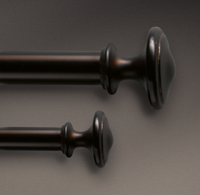 Dakota Knob Finials Burnished Amber (Set of 2)