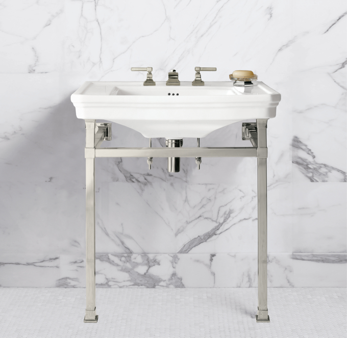 Park Squared Metal Console Sink