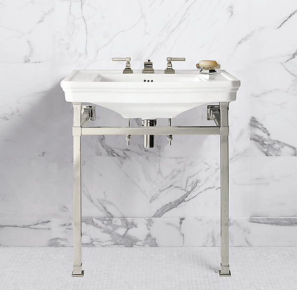 Park Squared Metal Console Sink