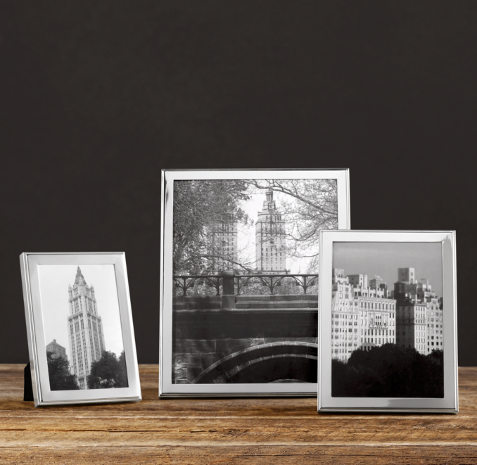 Hampton Narrow Silver-Plated Frames