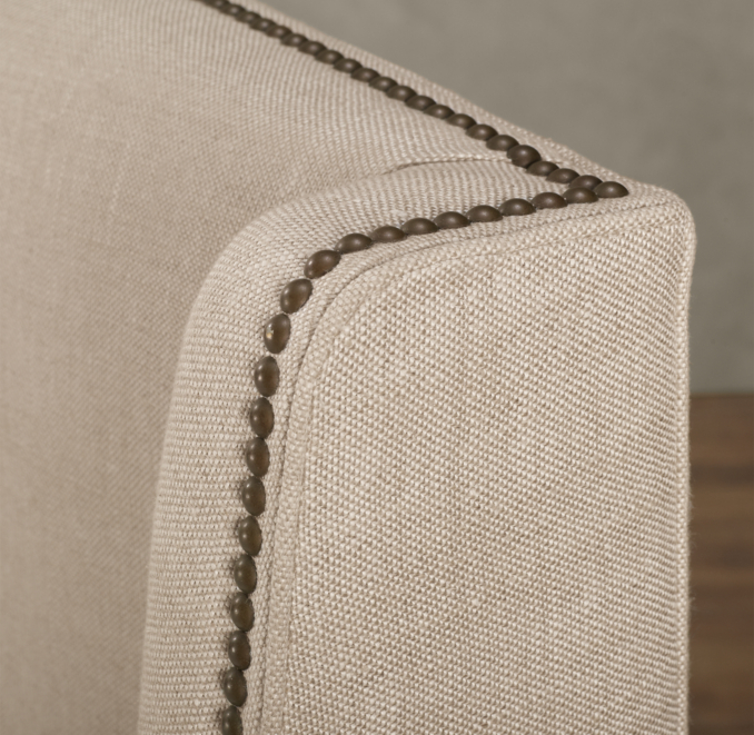 Warner Nailhead Upholstered 54" Headboard with nailheads