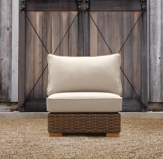 Antigua Armless Chair Cushion