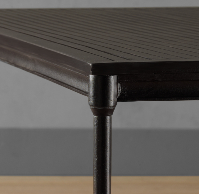 Catalina Rectangular Dining Table Painted Metal