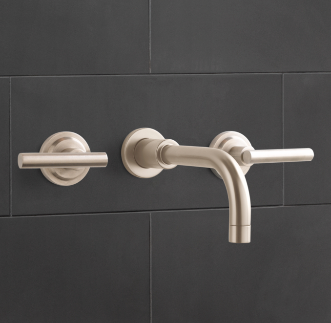 Spritz Wall-Mount Lavatory Faucet Set