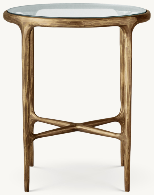 18&#34; side table shown in Forged Brass.