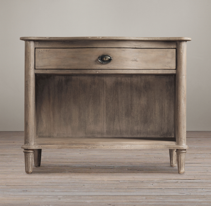 38" Empire Rosette Nightstand (Set of 2 Open)