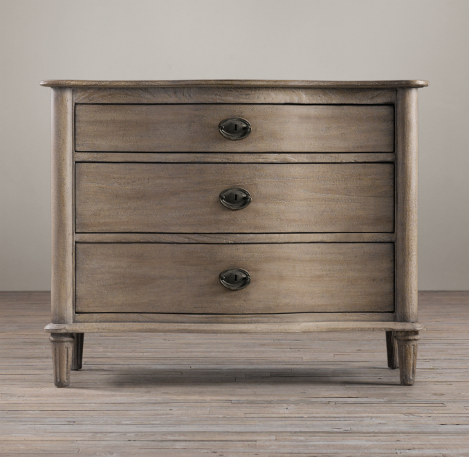 38" Empire Rosette Nightstand (Set of 2 Closed) 