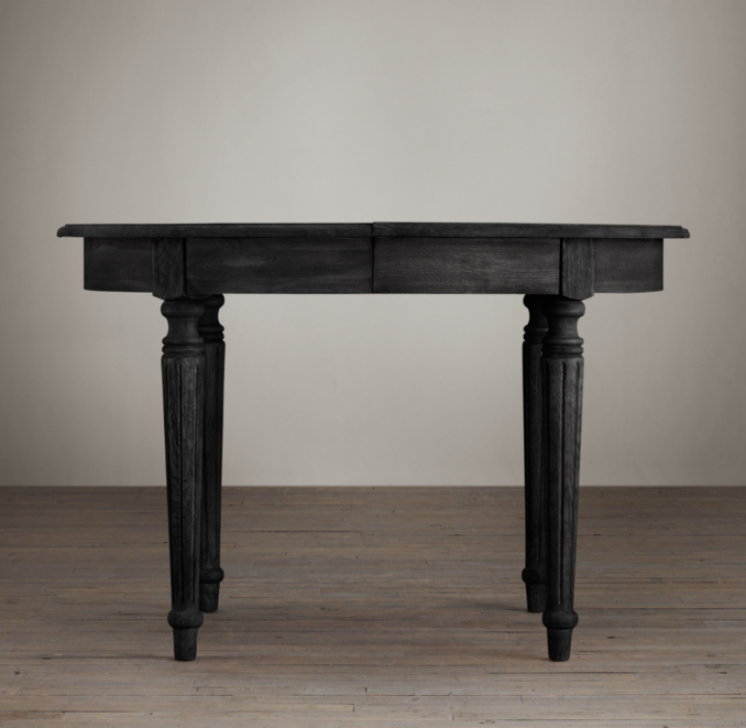 Vintage French Fluted-Leg Dining Table