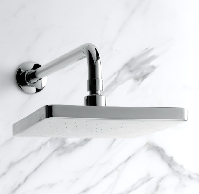 8" Square Wall-Mount Rain Showerhead