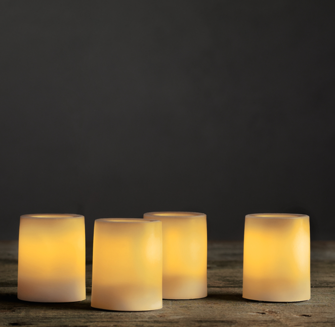 Indoor/Outdoor Flameless Votive Candles (Set of 4)