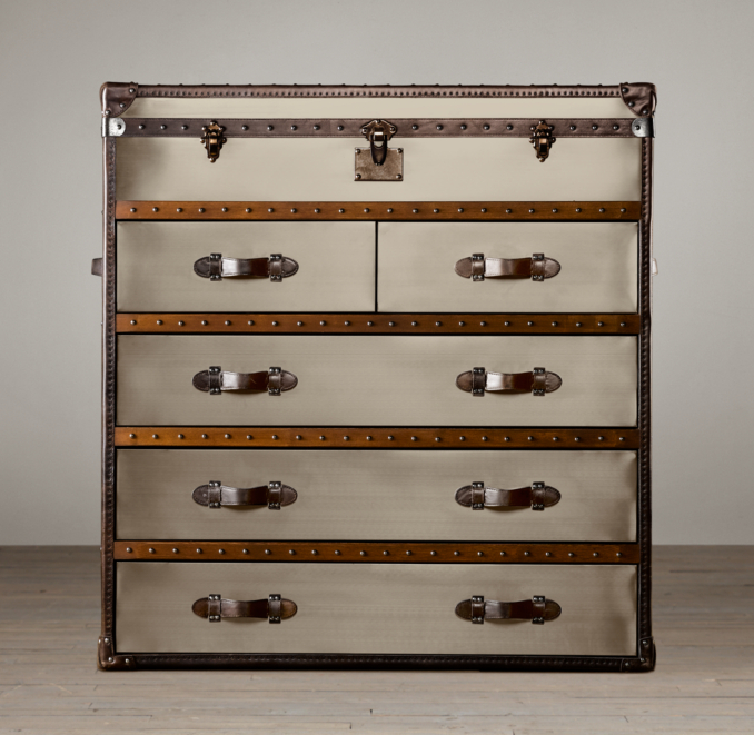 Mayfair Steamer Chest Brushed Steel