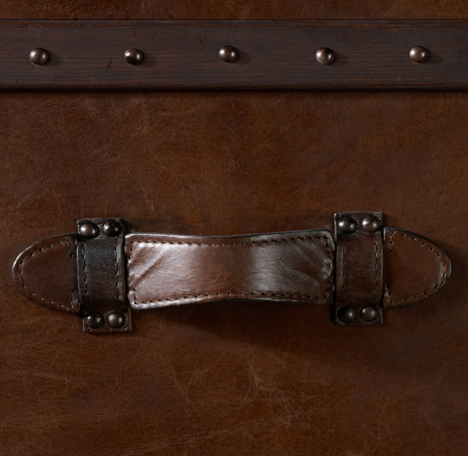 Mayfair Steamer Chest Vintage Cigar Leather