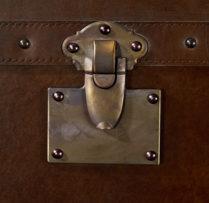Mayfair Steamer Chest Vintage Cigar Leather
