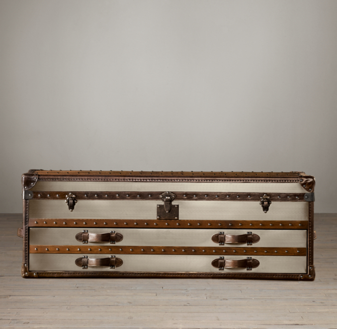Mayfair Steamer Low Chest Brushed Steel