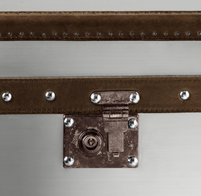 Mayfair Steamer Low Chest Brushed Steel