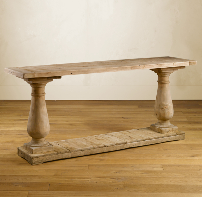 Balustrade Salvaged Wood Console Table