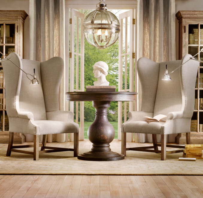 Vintage Foyer Pedestal Table