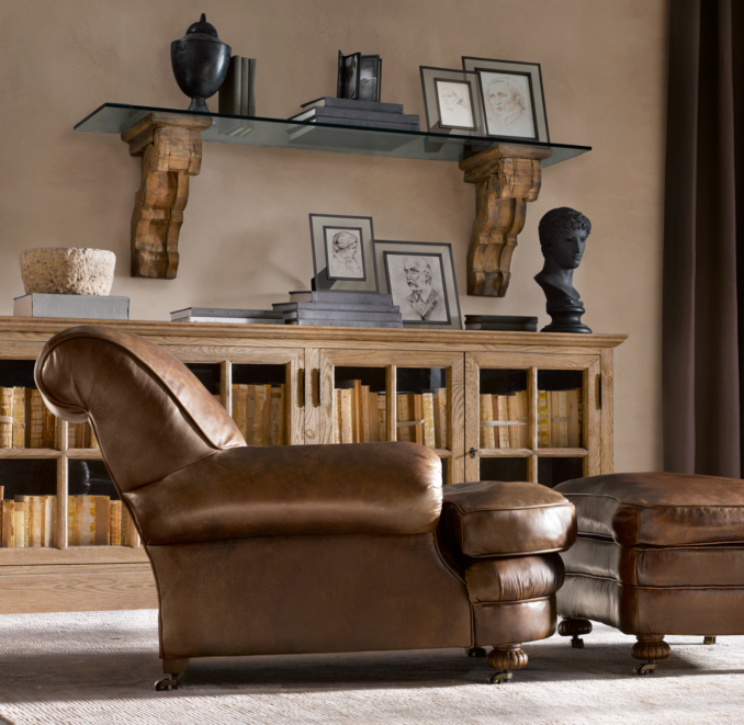 French Casement Low Cabinet