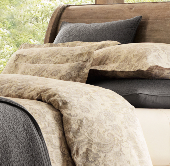 Italian Antiqued Floral Sham