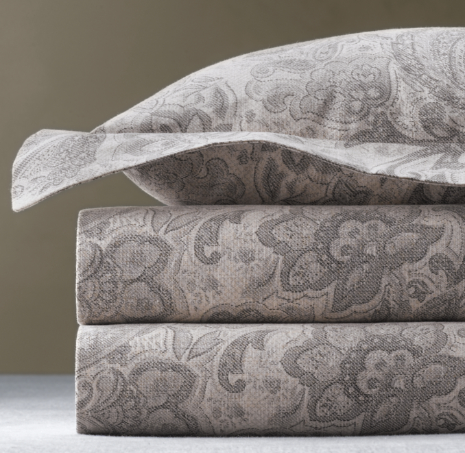 Italian Antiqued Floral Sham