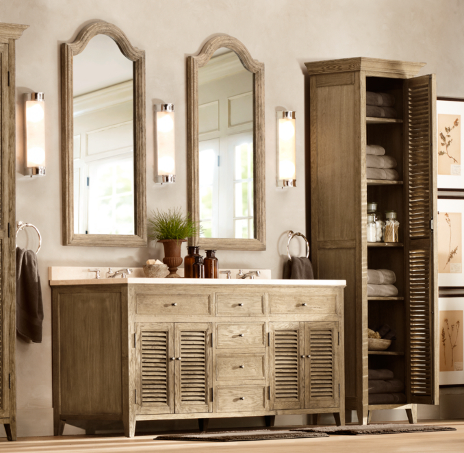 Shutter Extra-Wide Single Vanity Sink Base