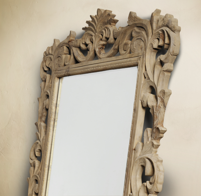 Rococo Leaner Mirror Natural