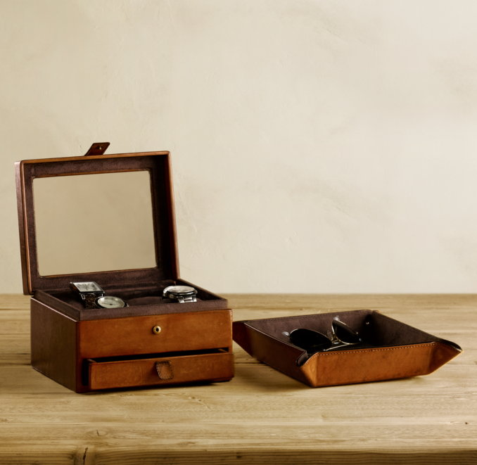 Artisan Leather Coin Tray
