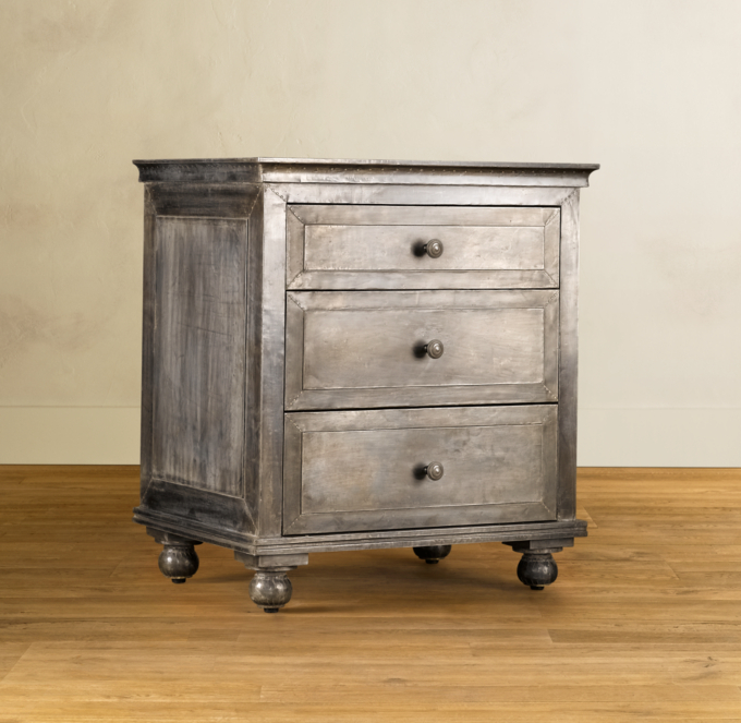 Zinc Closed Nightstand