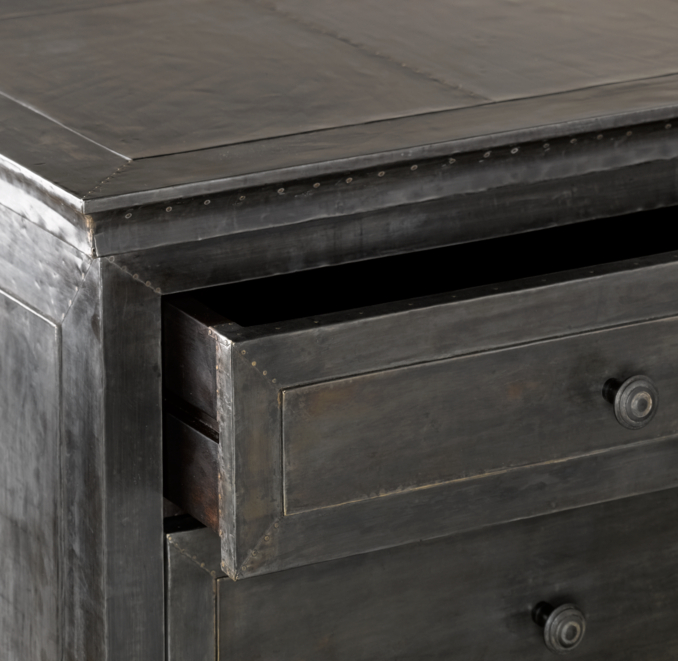 Zinc Closed Nightstand