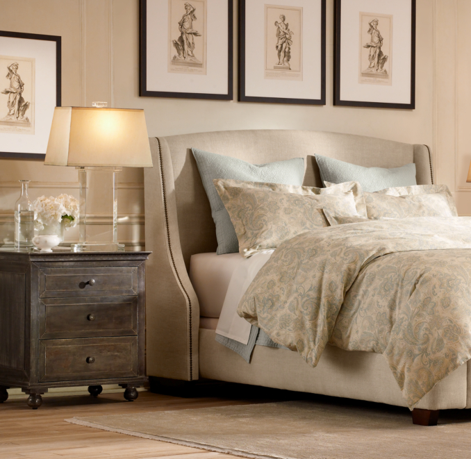 Zinc Closed Nightstand