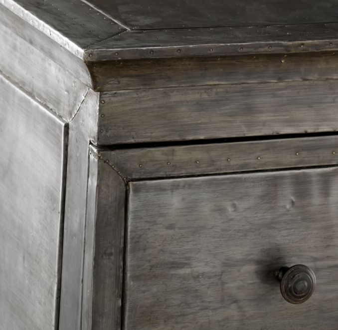Zinc 3-Drawer Dresser