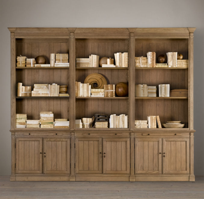 Library Triple Bookcase