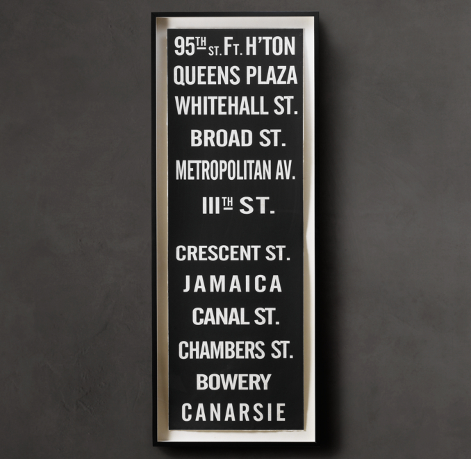 Subway Sign Art 95th