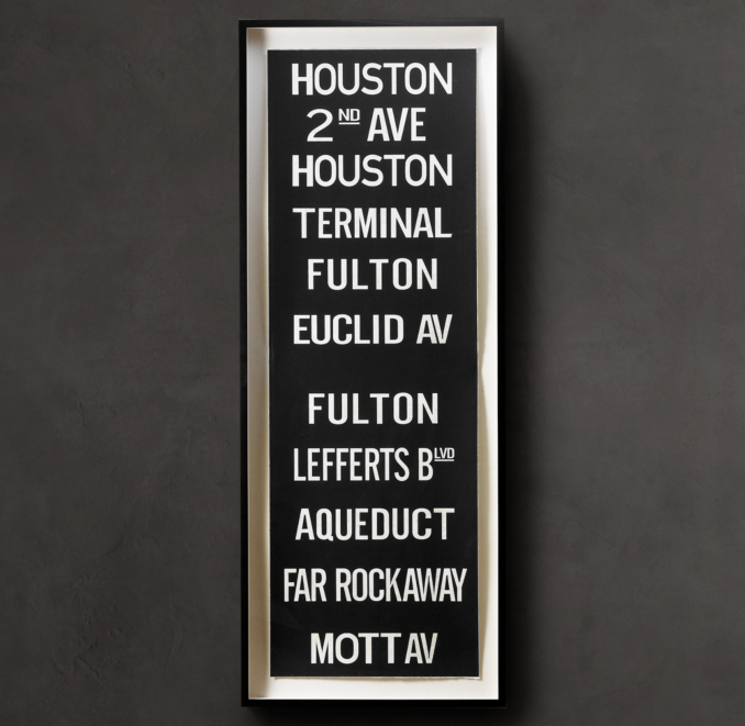 Subway Sign Art Houston