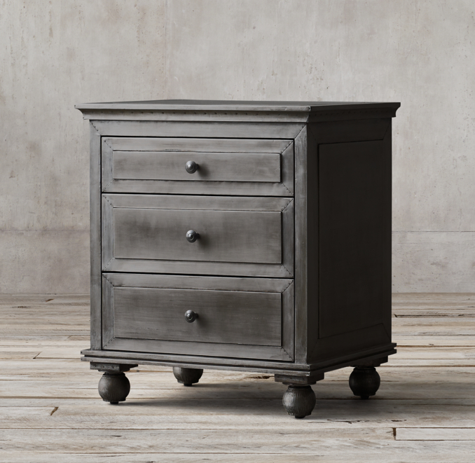 Annecy MetalWrapped 26" Closed Nightstand