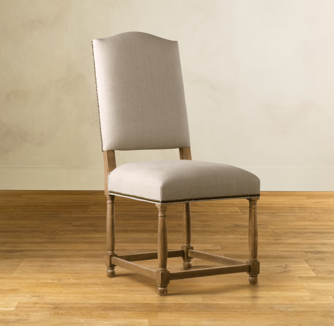 Empire Camelback Upholstered Side Chair