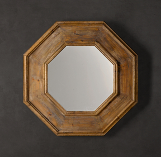 Octagonal Mirror - Natural
