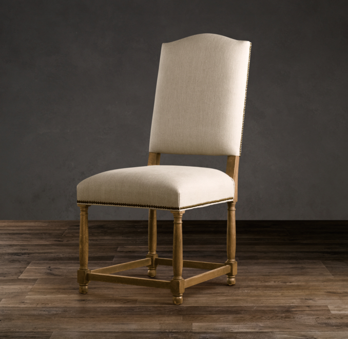 Empire Camelback Upholstered Side Chair