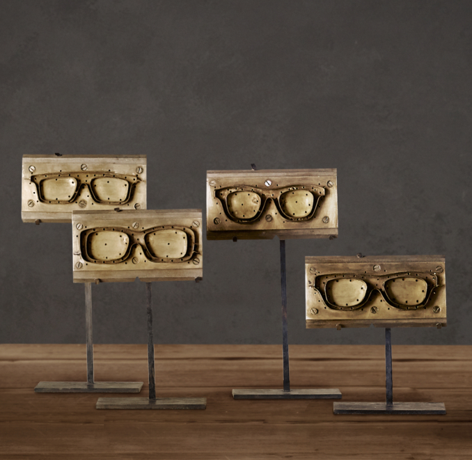 Eyeglass Molds on Stands (Set of 4)