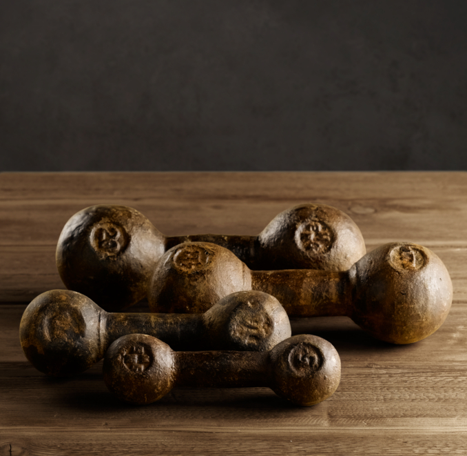 Cast-Iron Dumbbells (Set of 4)